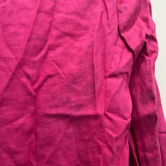 Sanctuary Pink Linen Cape Cod Blazer Size Small $159 - Picture 11 of 12